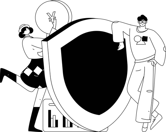 Aplicación de banca digital  Ilustración