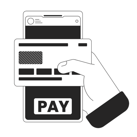 Aplicación de banca en línea  Ilustración