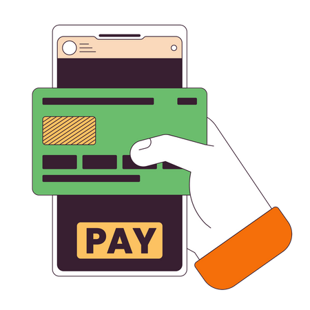 Aplicación de banca en línea  Ilustración