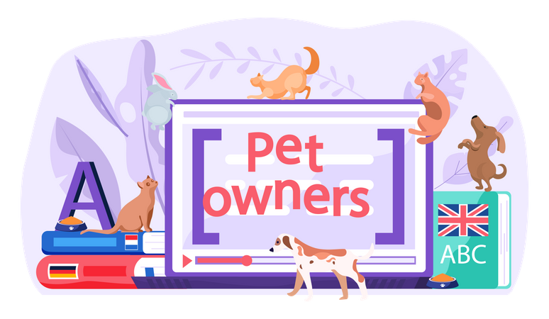Aplicación informática para dueños de mascotas  Ilustración