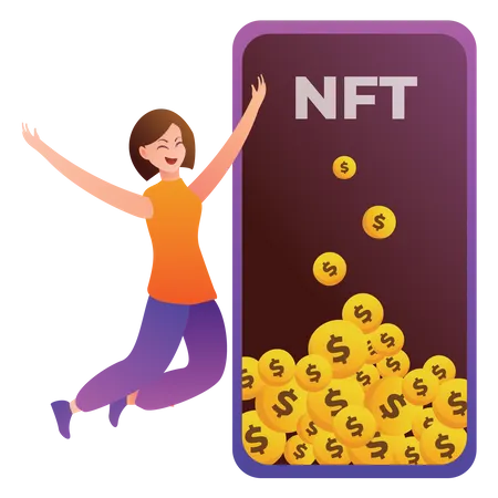 Aplicación nft  Ilustración