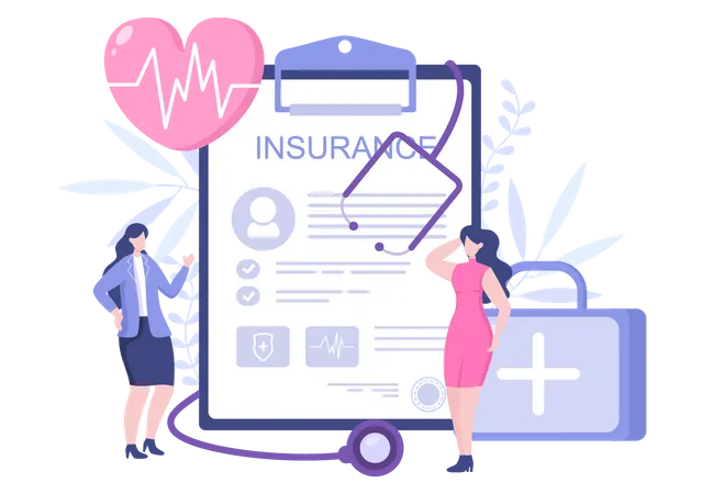 Apólice de seguro saúde  Ilustração