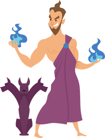 Apollo hades  일러스트레이션