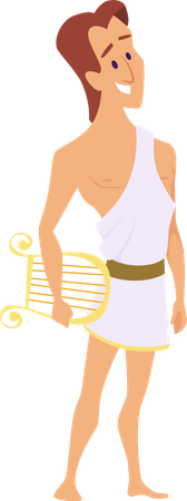 Apolo grego antigo  Ilustração