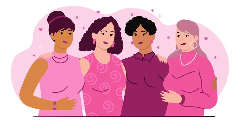 Apoyo de las mujeres  Illustration