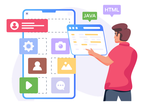 App Coding  イラスト