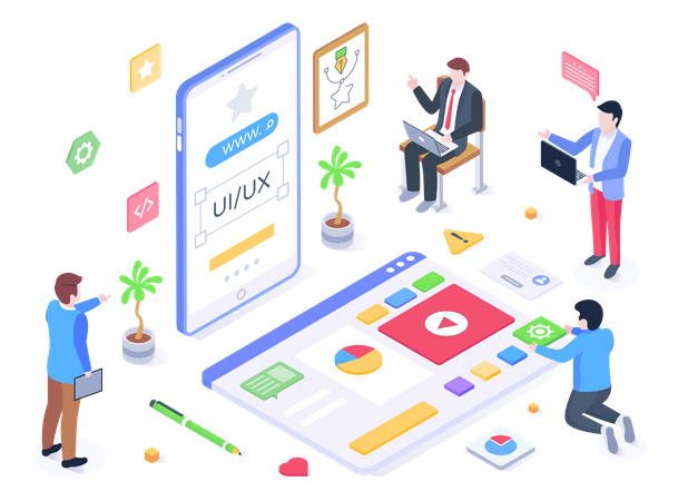 App Designing  Illustration