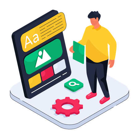 App Developing  Illustration