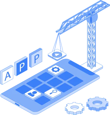 App development  Illustration