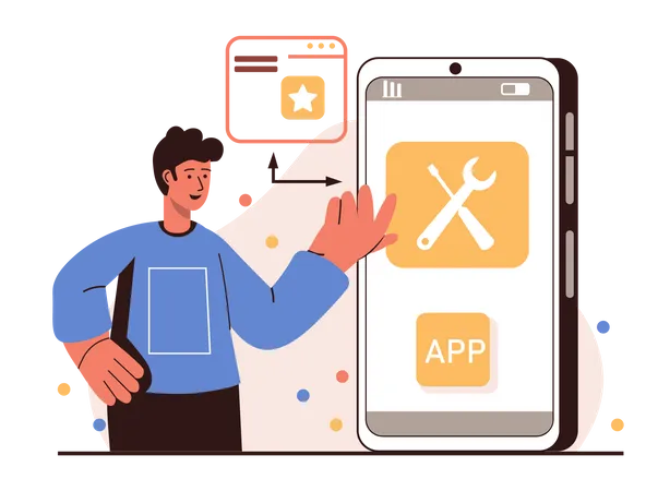 App Development People Concept Isolated Scenes Set Men And Women Create And Optimize Interface Layouts Place Elements Page Work With Code And Analyze Data Vector Illustration In Flat Design Illustration