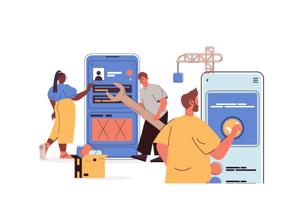 App development  Illustration