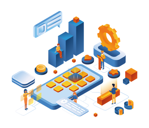 App development  Illustration