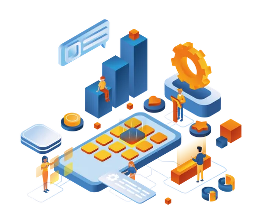 App development  Illustration