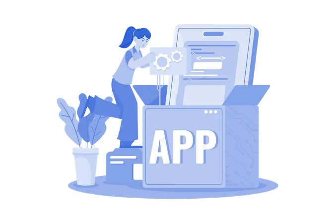 App development  Illustration