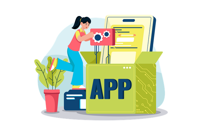 App development  Illustration