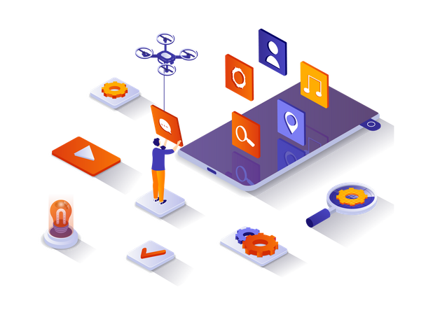 App development  Illustration