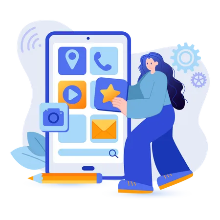 App development  Illustration