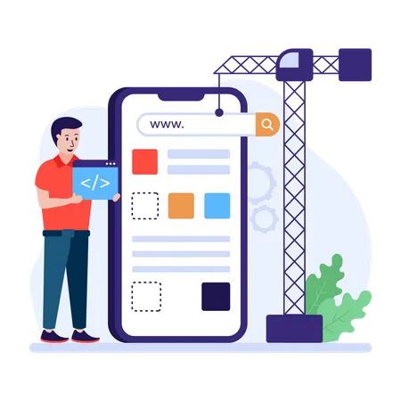 App development  Illustration