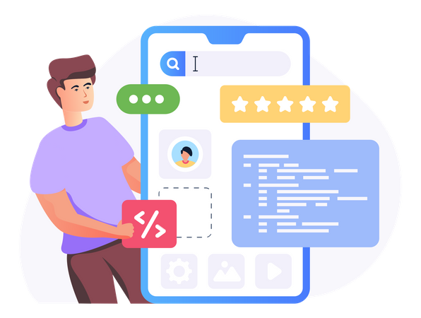 App Development  イラスト