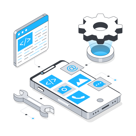 App development  Illustration