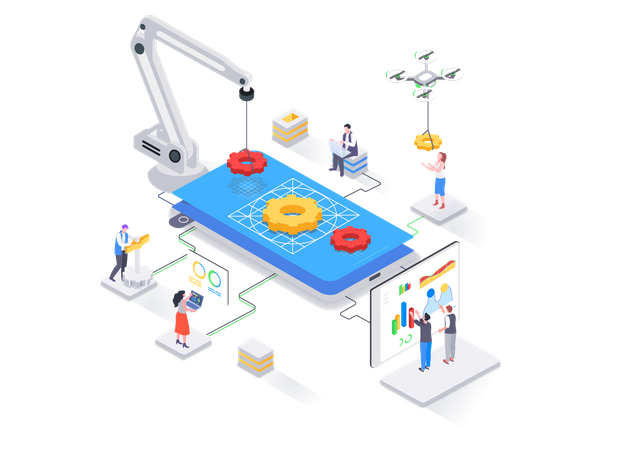 App development  Illustration