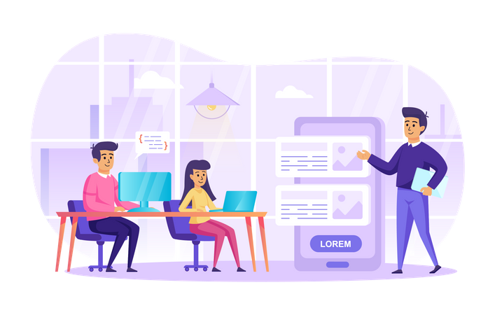 App development  Illustration