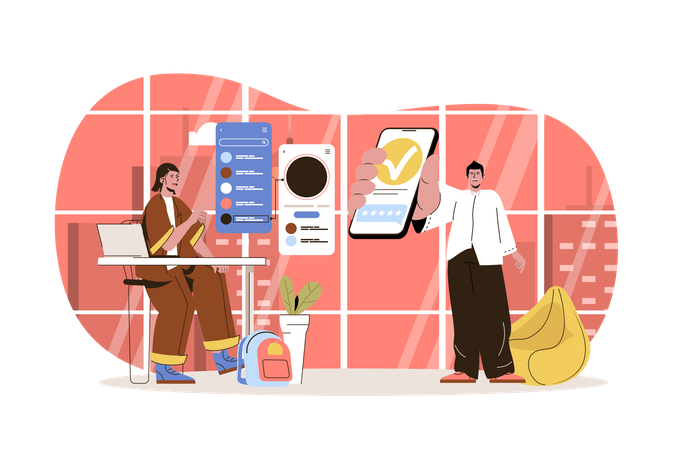 App development  Illustration