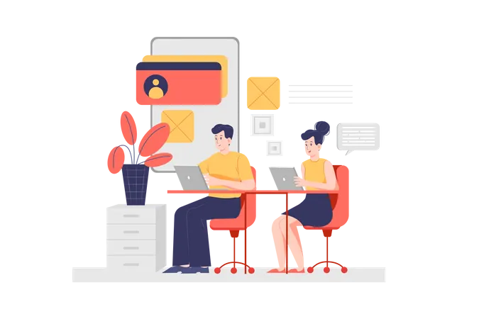App Entwicklung  Illustration