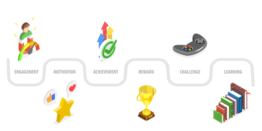 App Gamification  Illustration