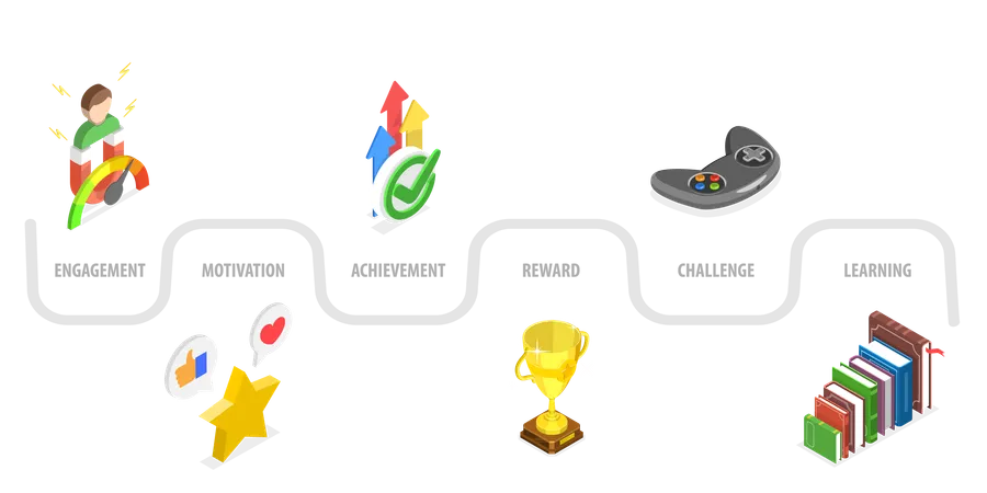 App Gamification  Illustration