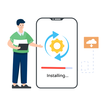 App Installation  Illustration