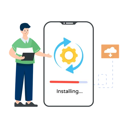 App Installation  Illustration