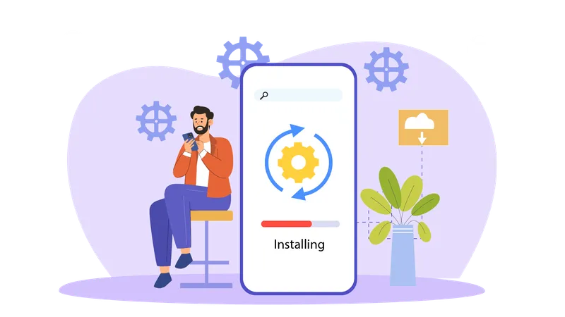 App Installation  Illustration