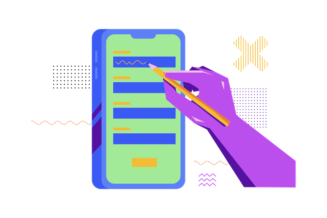 App Sign Up  イラスト