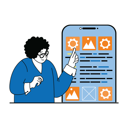 App UI Designer  Illustration
