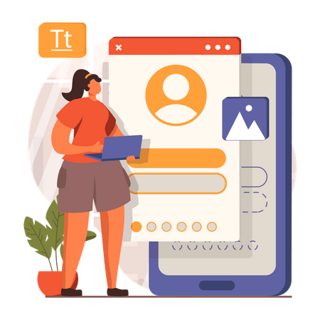 App UI Designer  Illustration