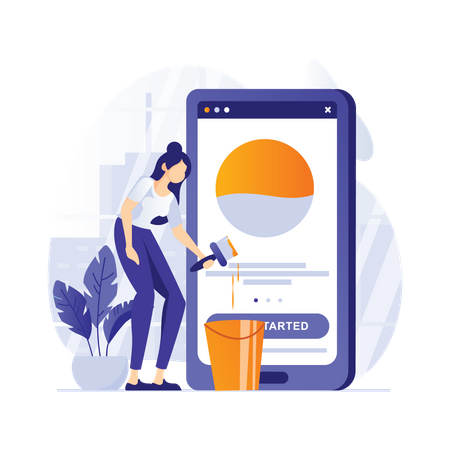 App UI Designer  Illustration