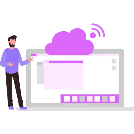 Appareil connecté au Wi-Fi  Illustration