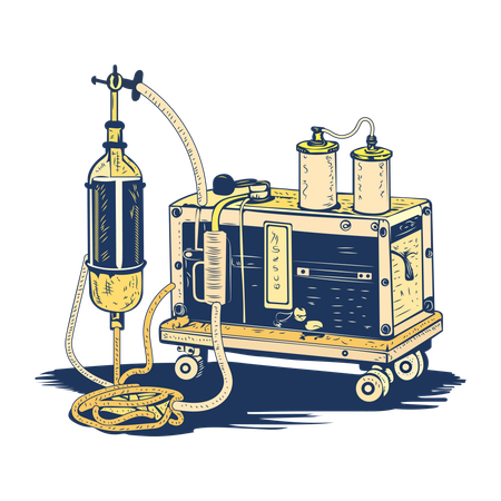 Appareil d'anesthésie  Illustration