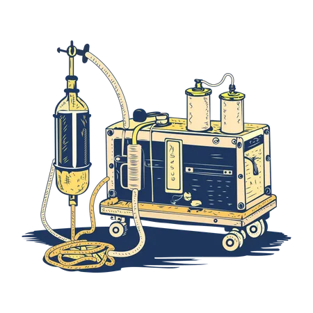 Appareil d'anesthésie  Illustration