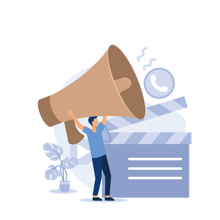 Appel de casting  Illustration