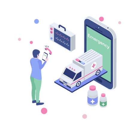 Appel d'urgence  Illustration