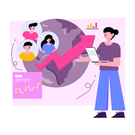 Appel vidéo écologique  Illustration