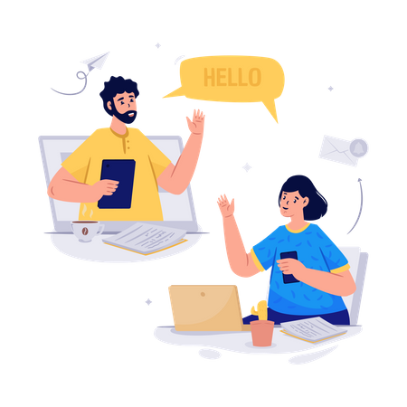 Appel video  Illustration