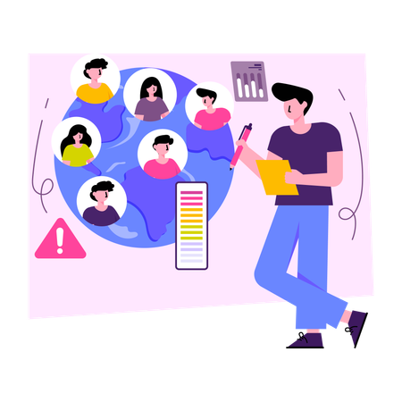 Appel vidéo  Illustration