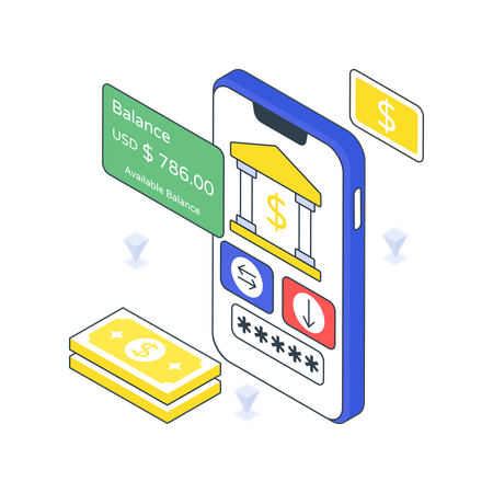 Application bancaire  Illustration