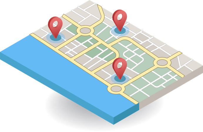 Application cartographique recherchant l'emplacement 1  Illustration