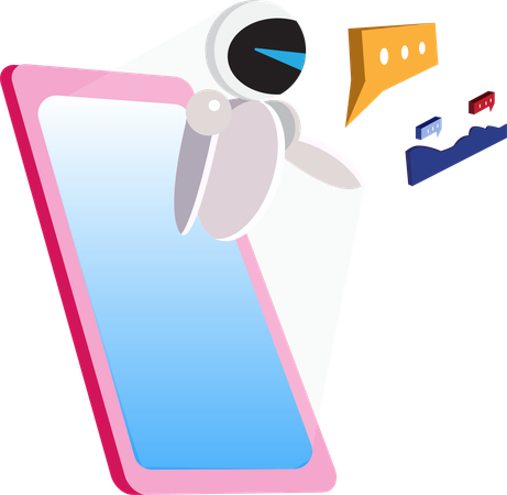 Application de chatbot  Illustration