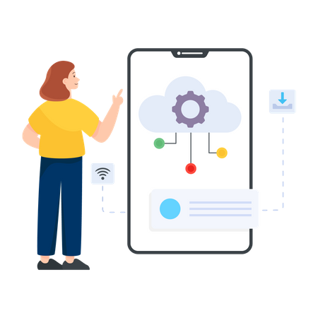 Application cloud  Illustration