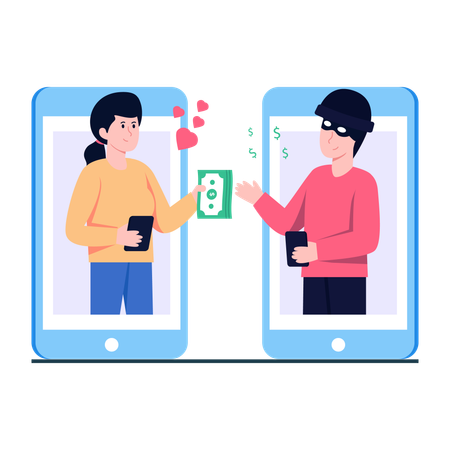 Application de rencontre en ligne  Illustration